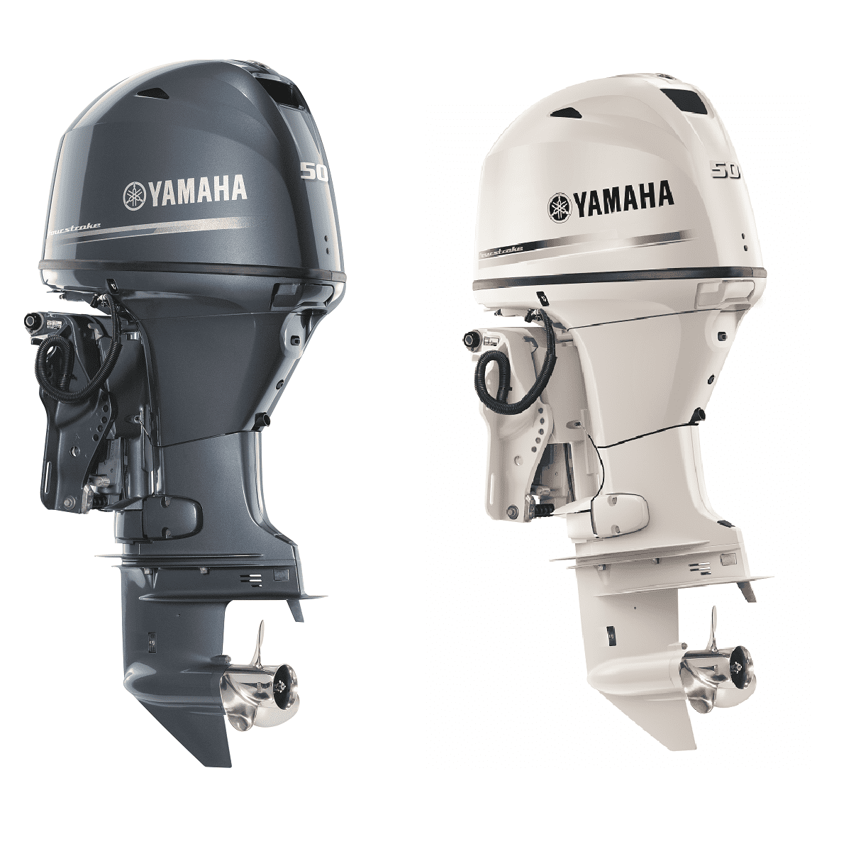 yamaha f50 and mercury 50hp fourstroke side by side