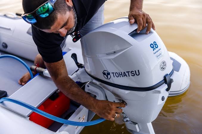 outboard motor storage